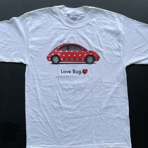 Vintage 1990’s Y2K Volkswagen VW Beetle Love Bug Shirt L Herbie